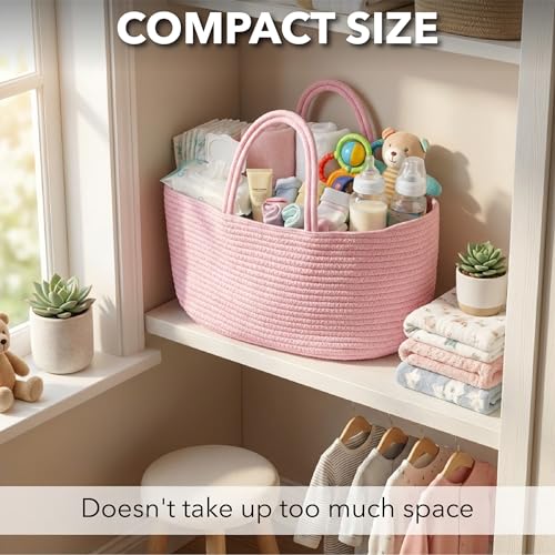Mr. Pen- Baby Diaper Caddy Organizer, Pink