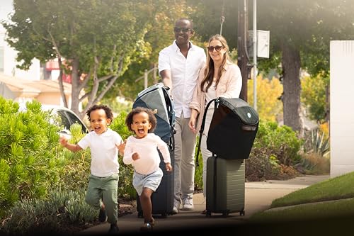 WAYB Pico Travel Car Seat with Premium Carrying Bag- Lightweight, Portable, Foldable - Perfect for Airplanes, Rideshares, and Road Trips - Forward Facing for Kids 26.5–50 lbs and 33.5–45"