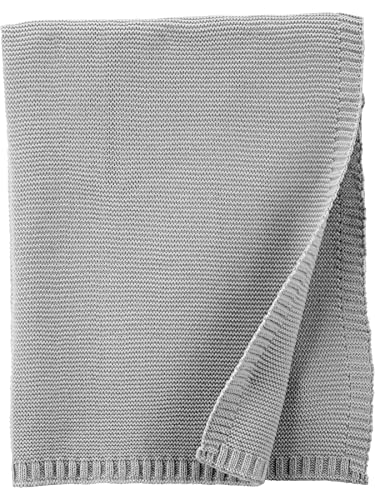 Simple Joys by Carter's Neutral's Sweater Knit Blanet, Grey, OSZ