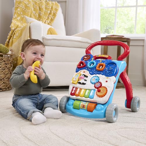 VTech Sit-to-Stand Learning Walker (Frustration Free Packaging), Blue