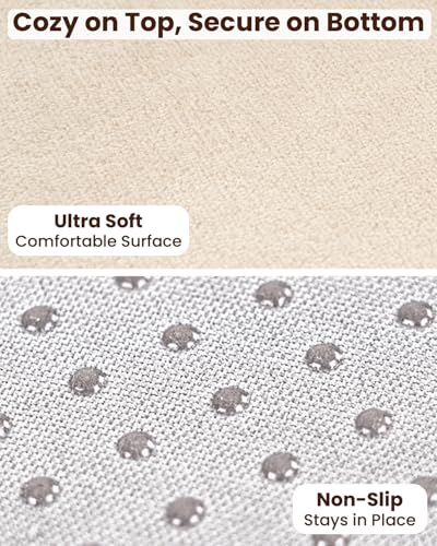 Beavtaens Baby Play Gym, Thickened and Non Slip Activity Mat, 5 Developmental Zones Tummy Time Mat with 5 Detachable Sensory Toys for Motor Skills, Baby Essentials Shower Gift Box(Bear)