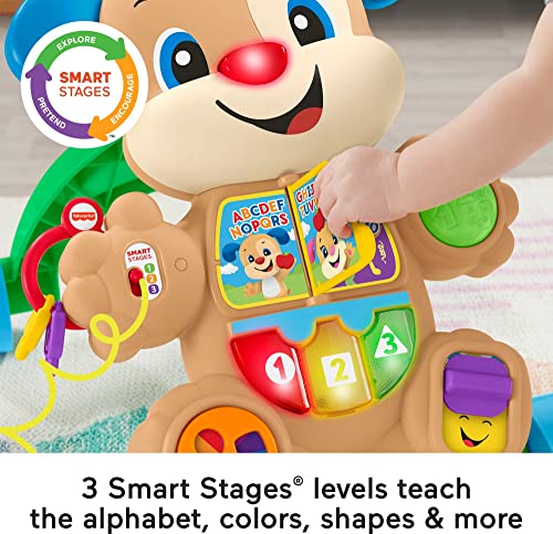 Fisher-Price Baby Toy Laugh & Learn Smart Stages Puppy Walker with Educational Music Lights & Activities for Infants Ages 6+ Months