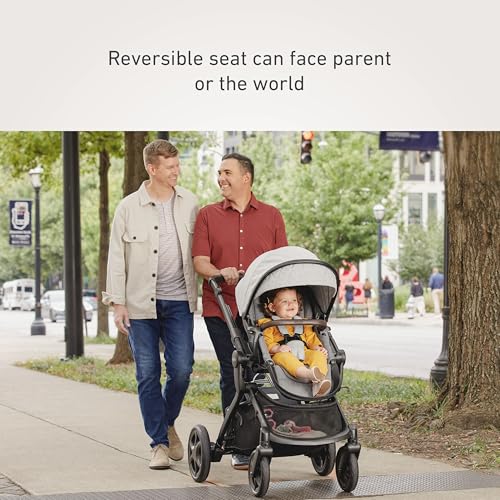 Graco Premier Modes Nest Travel System, 3-in1 Modular Carseat Stroller Combo, Pramette, Toddler Stroller, Includes Premier SnugRide SnugFit 35 LX Infant Car Seat, Midtown