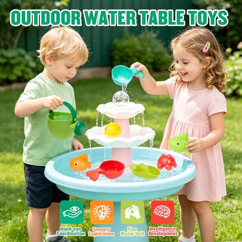 16PCS Baby Bath Toys for Kids Ages 1-3, Mold Free No Hole Bath Toy Set, Easy Clean Bathtub Pool Water Table Toys for 1 2 3 Year Old, Floating Boats Bucket Watering Can Bath Toys for Babies 12+ Months