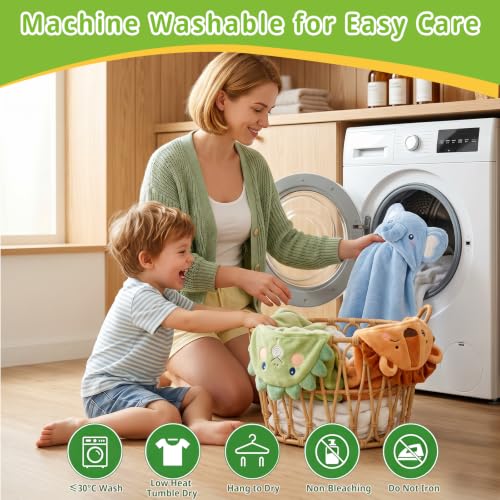 TREENEWBE Toddler Hooded Bath Towels 9PCS