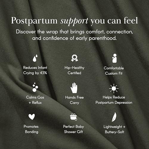 Solly Baby Wrap, Buttery-Soft Baby Carrier Newborn to Toddler 8-25 Lbs., Lightweight & Hands-Free Wrap, Breathable Summer Carrier, Baby Wearing & Postpartum Essential, New Mom Gift, Driftwood Stripe