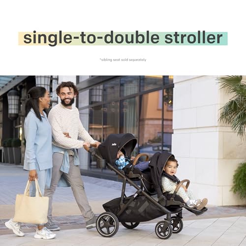 Joie Baby, Chive and Rue - All-in-One Convertible Single-to-Double Modular Stroller with 20+ Customizable Modes & All-Terrain Wheels, and Lightweight Infant Car Seat Travel System (Dove)
