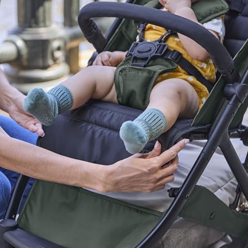 Ingenuity 3Dquickclose CS+ Compact Fold Stroller – Lightweight Stroller with Oversized Canopy, Extra-Large Storage and Compact Fold, Forest