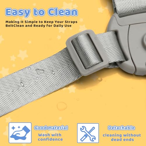 High Chair Straps Replacement Compatible with Graco Highchairs, Replacement Harness Straps for Most 5 Point High Chairs, Adjustable Universal High Chair Belt