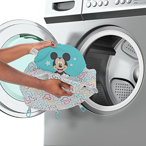 Bright Starts Disney Baby Mickey Mouse Original Bestie 2-in-1 Baby Activity Walker - Easy Fold Frame and Removable -Toy Station, 6 Months and up