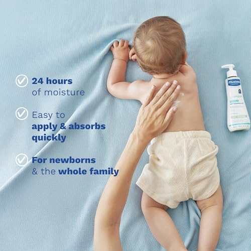 Mustela Stelatopia+ Lipid-Replenishing Cream - Moisturizer for Eczema-Prone Skin - With Natural Sunflower Oil and Prebiotic - For Newborns, Babies, Kids, and Adults - Fragrance-Free - Various Sizes