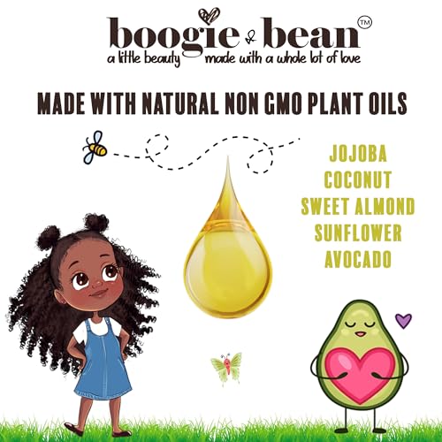 Boogie and Bean Kids Moisturizing Hair Butter for Hair Growth; Natural Hair Products for Black Kids; Infants Curly Hair, Twists and Braids Pomade.