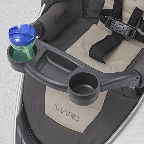 Chicco Viaro Travel System, Viaro Quick-Fold Stroller with KeyFit 30 Infant Car Seat and Base, Black/Black