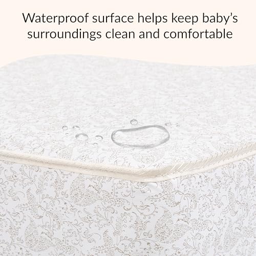 Dream On Me Twilight 5” Crib & Toddler Bed Mattress, Platinum, 88 Coil Innerspring Support, Waterproof & Stain-Resistant Vinyl Cover, Greenguard Gold & BSA Certified, Made in USA