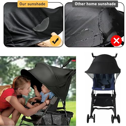 Baby Stroller Sun Shade Sun Protection Shade for Strollers Car Seats Pram Pushchair Buggy Stroller Sunshade Parasol Sun Rain Shades Canopy Cover Awning Anti-UV Toddlers Strollers Canopy Sunshade