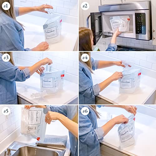 Ameda CleanEase Microwaveable Steam Sterilizer Bags for Baby Bottles & Breast Pump Parts | Microwave & Breast Pump Sterilizer | BPA Free | 20 Uses per Bag (7 Count)