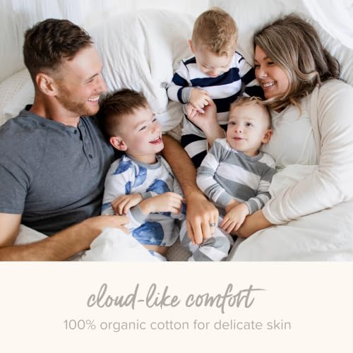Burt's Bees Baby Organic Cotton Pajamas for Boys, Toddler PJ Set, 2-PC