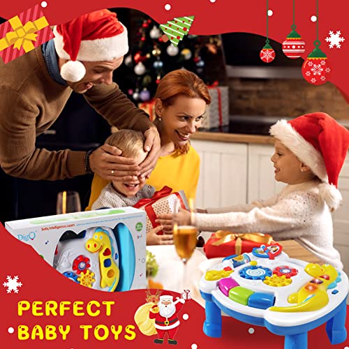 JUEJIAZKIY Music Baby Activity Center Toy 12-18 Months Activity Table Baby Toys 12 to 18 Months Early Learning 12 Month Old Toddlers Christmas Birthday Gifts for 1 2 3 Year Old Infant Kids
