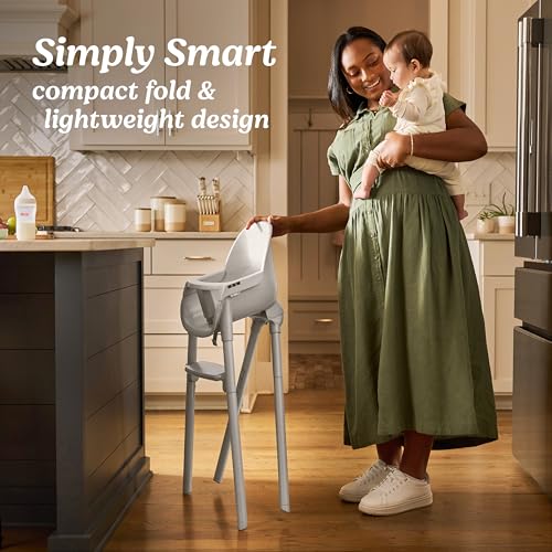 Graco Ready2Dine 4-in-1 Highchair, Portable High Chair with 4 Growing Stages, Foldable Baby High Chair, Toddler Feeding Seat, Youth Stool, and Big Kid Seat, Walker