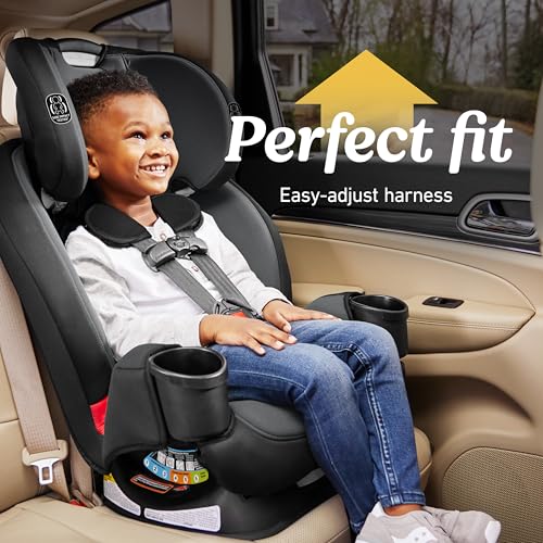 Graco® TriRide 3-in-1 Reclining Car Seat, Clybourne - Rear & Forward Facing Car Seat, Highback Booster, Adjustable Headrest