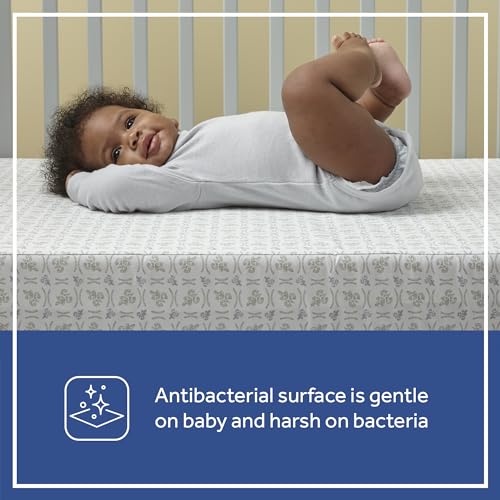 Sealy Baby Firm Rest Infant Crib Mattress - 2-Stage, 204 Coils, Breathable and Waterproof, GREENGUARD Gold Certified