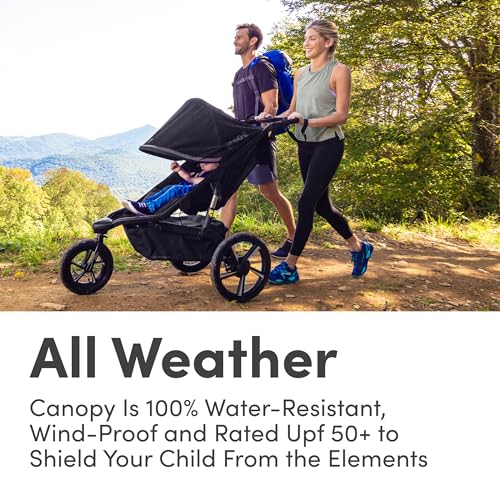 BOB Gear Alterrain Pro Jogging Stroller, All-Weather, SmoothShox Suspension, Black