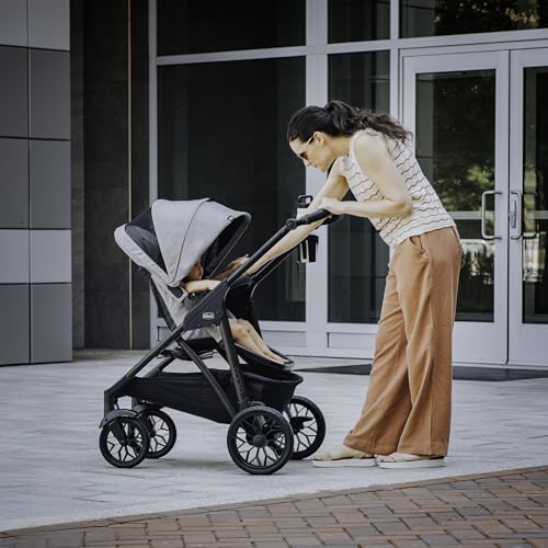 Chicco Corso LE ClearTex Modular Travel System, Corso LE Modular Stroller with KeyFit Max ClearTex Infant Car Seat and Base, Tidal/Blue