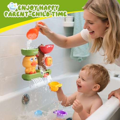 Toddler Bath Toys for Kids Ages 1-3 Waterfall Bathtub Toys for Toddlers 2-4