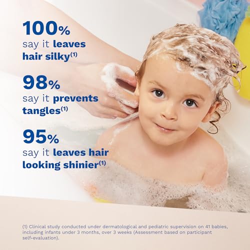 Mustela Gentle Shampoo with Natural Avocado Perseose - Formulated for Babies' and Children's Delicate Hair, Sensitive Skin, and Scalps - Newborn Safe - Various Sizes - 1 or 2-Pack