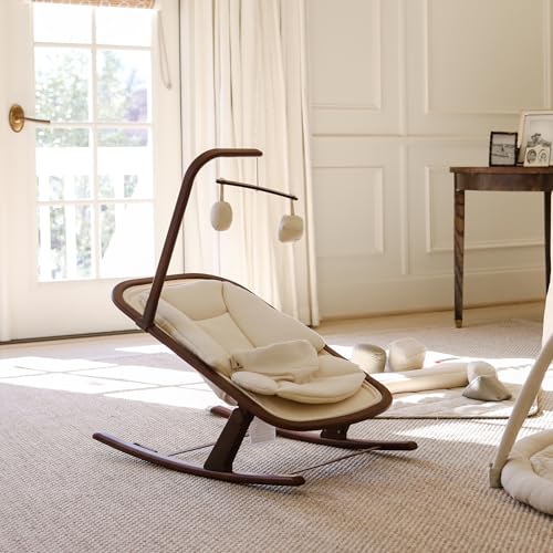 Snuggle Me® Baby Bouncer | 2 in 1 Infant Rocker | 2-Position Recline | Newborn to Toddler (Birth -20 lbs) | Newborn Insert & Toy Bar Included | JPMA/BSA Certified | Easy Wash Organic Cotton