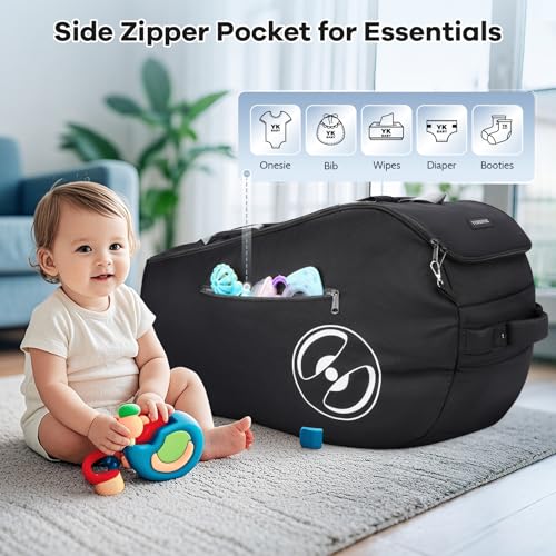 YOREPEK Infant Car Seat Travel Bag for Airplane with Wheels