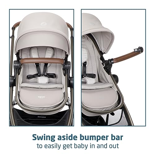 Maxi-Cosi Zelia 2 Luxe 5-in-1 Modular Travel System, New Hope Tan
