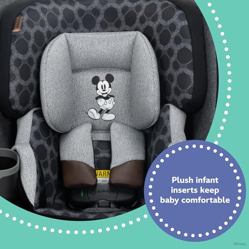 Disney Baby Turn and Go 360 Rotating All-in-One Convertible Car Seat, Vintage Mickey Mouse