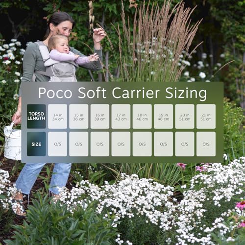 Osprey Poco Soft Convertible Baby Carrier for Newborns - Ergonomic Toddler Sling, Koseret Green