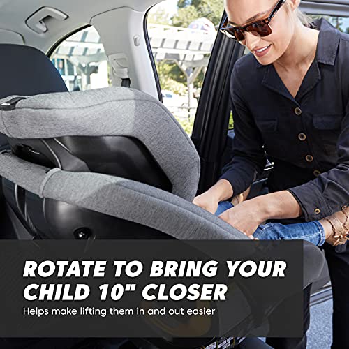 Baby Jogger® City Turn Convertible & Rotating Car Seat Onyx Black - Accommodates Newborn to Toddler with Rear and Forward Facing Modes
