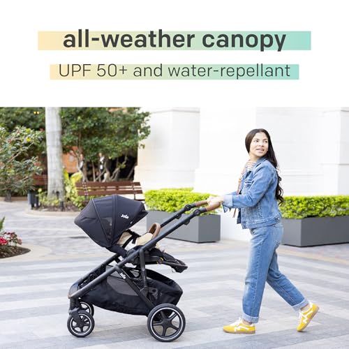 Joie Baby, Chive and Rue - All-in-One Convertible Single-to-Double Modular Stroller with 20+ Customizable Modes & All-Terrain Wheels, and Lightweight Infant Car Seat Travel System (Dove)