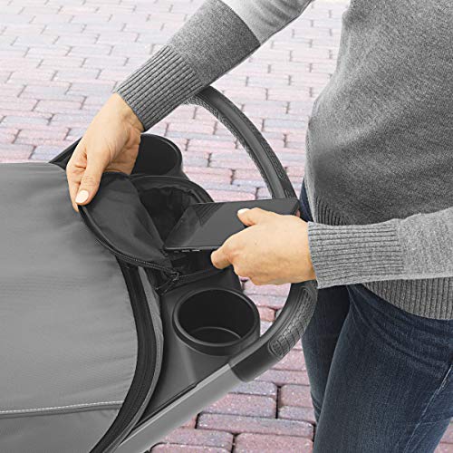 Chicco Mini Bravo Plus Travel System, Mini Bravo Plus Stroller with KeyFit 30 Infant Car Seat and Base, Slate/Grey