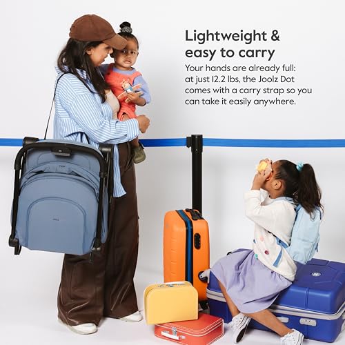 Joolz Dot Ultra Lightweight Travel Stroller – Compact Fold, Airplane Compatible, 5-Point Harness, UPF 50+ Canopy – Easy to Carry City & Travel Stroller - Space Black