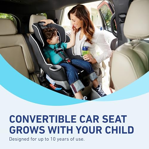 Graco® Extend2Fit Convertible Baby Car Seat, Rear and Forward Facing, Adjustable Extension Panel for Extra Legroom, Gotham