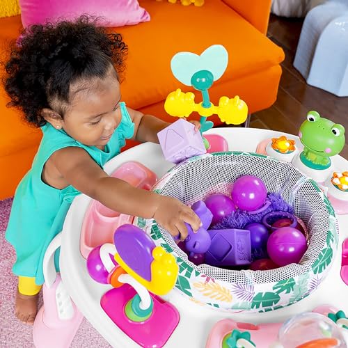 Bright Starts Bounce Bounce Baby 2-in-1 Activity Jumper & Table - Playful Palms