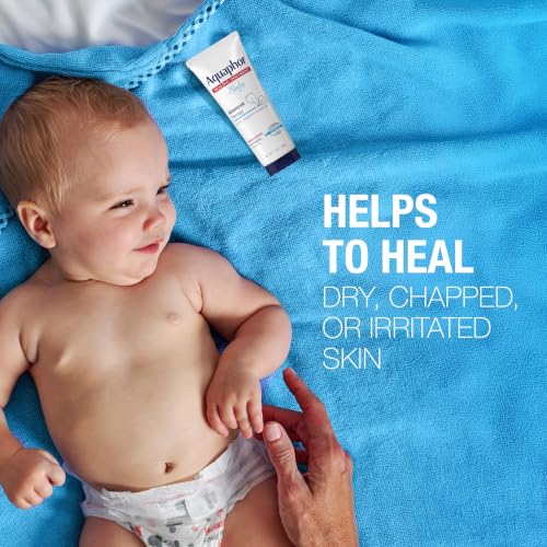Aquaphor Baby Healing Ointment Advanced Therapy Skin Protectant, Dry Skin and Diaper Rash Ointment, 7 Oz Tube