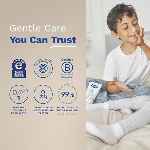 Mustela Eczema Relief Cream Stelatopia Intense - Fragrance-Free Moisturizing Body Lotion with Colloidal Oatmeal - For dry, itchy, irritated skin & flare-ups - Baby, Child & Adult - 5.07 fl. oz.