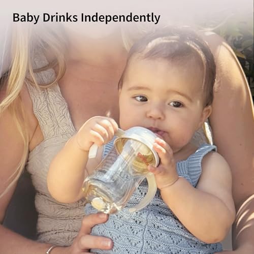 Pigeon Sippy Straw Conversion Kit for Babies 6M+ | Soft Silicone Sipper, Weighted Straw & Cleaning Brush | Smooth Bottle-to-Cup Transition