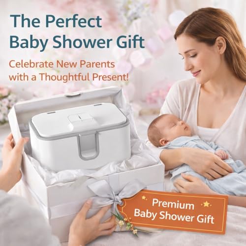 OROZEE Wet Wipes Heater,Baby Wipe Warmer and Baby Wet Wipes Dispenser Large Capacity with Night Light and View Window Fast and Even Heating Diaper Wipe Warmer