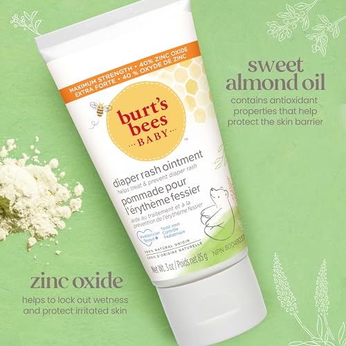 Burt's Bees Baby 100% Natural Origin Diaper Rash Ointment - 3 Ounces Tube