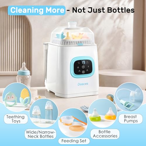 Bottle Washer Pro, All-in-One Baby Bottle Washer and Sterilizer & Dryer with 60 Detergent Tablets, Cleaning Machine for Bottles, Pump Parts & Baby Essentials, Deep Cleaning, Replaces Hand Washing