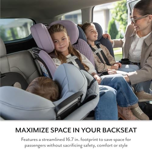 Evenflo Revolve360 Slim 2-in-1 Rotating Car Seat with Green & Gentle Fabric (Travertine)