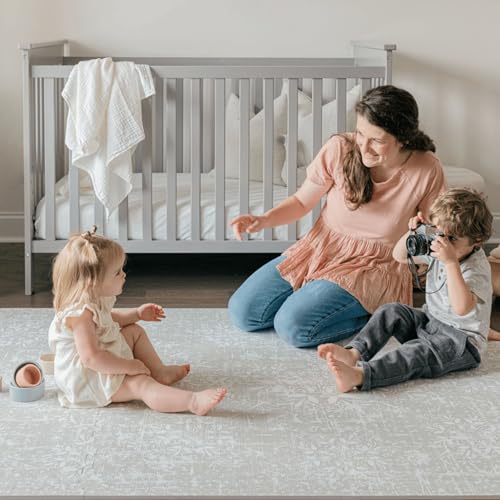 Little Landings Baby Play Mat for Floor - Eden (6x6ft) - Premium EVA Foam Play Mat for Babies & Toddlers (Ages 0-5+) - Non-Toxic Playmat for Tummy Time, Crawling & Playroom - Stylish & Comfortable