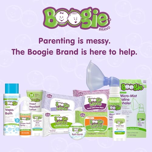 Boogie Wipes Saline Nose Wipes - 45 Count - Fresh Scent, Hypoallergenic & Alcohol-Free - Allergy Relief - Made with Natural Saline, Aloe, Chamomile & Vitamin E - Diaper Bag Essential