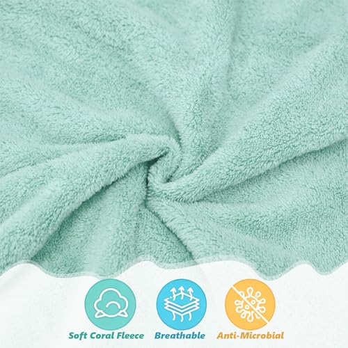 Vermiels 25 Pack Baby Washcloths, Microfiber Coral Fleece 7 x 9 Inch Baby Bath Face Towel, Baby Face Skin Wash Cloths Towels Set